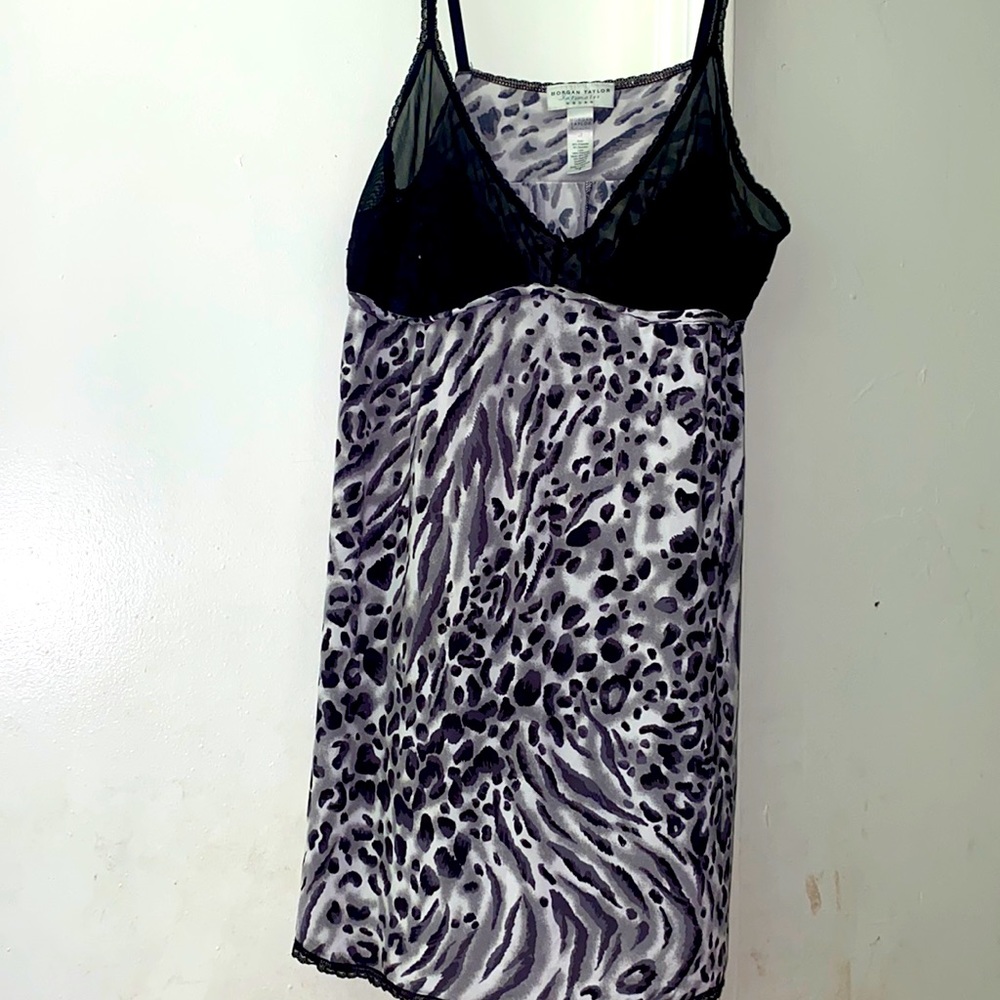 Animal print night gown